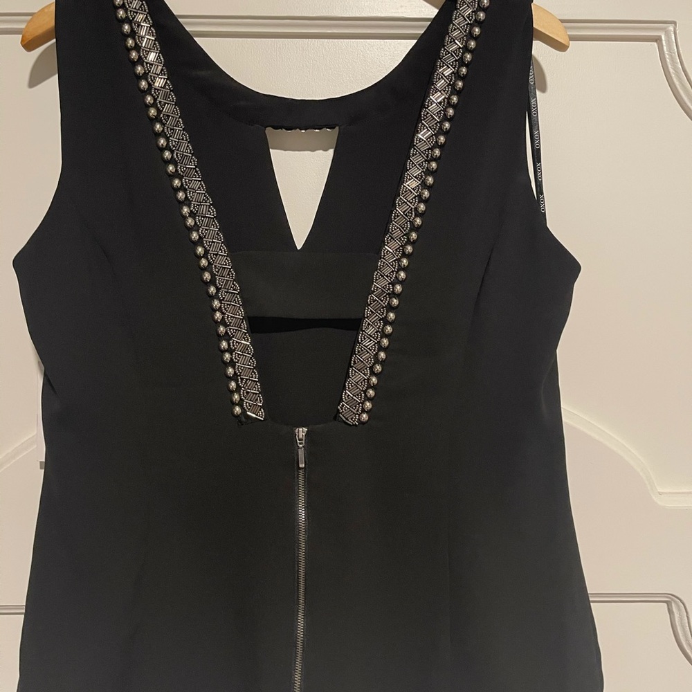 Juniors Black Beaded Top - Picture 2 of 2